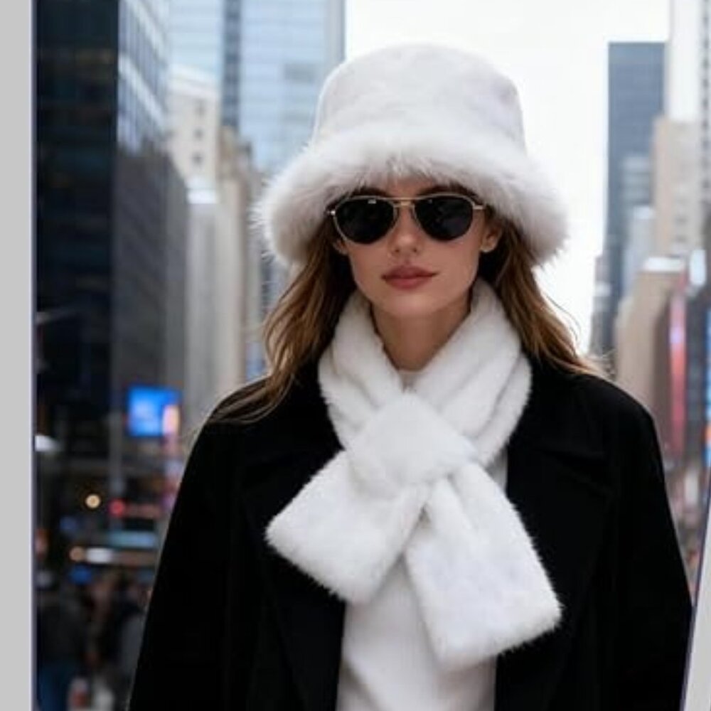 Warm Fur Bucket Hat - Picture 3 of 5